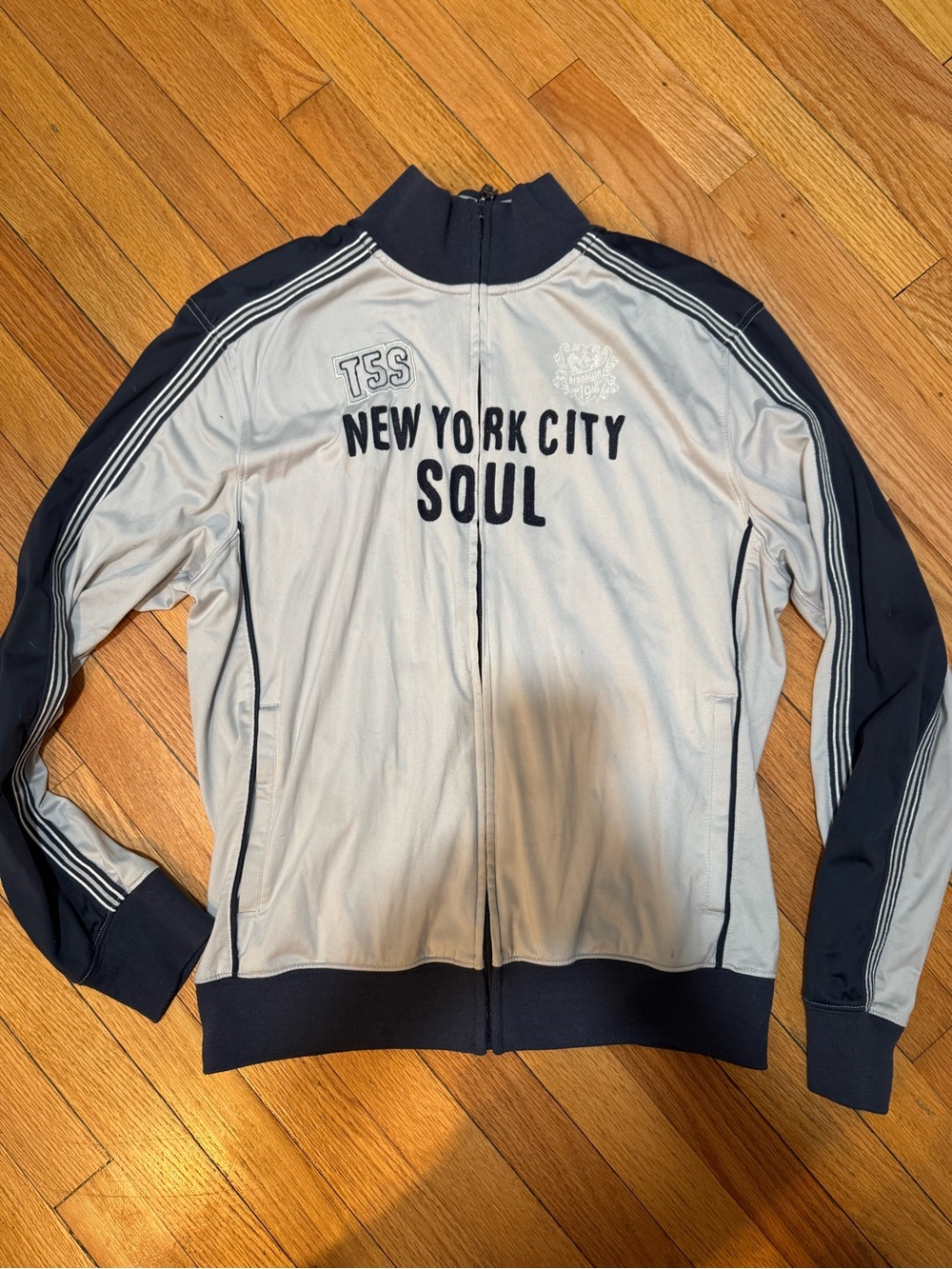 Triple Five Soul New York City Soul Track Jacket - Navy & Light Gray
